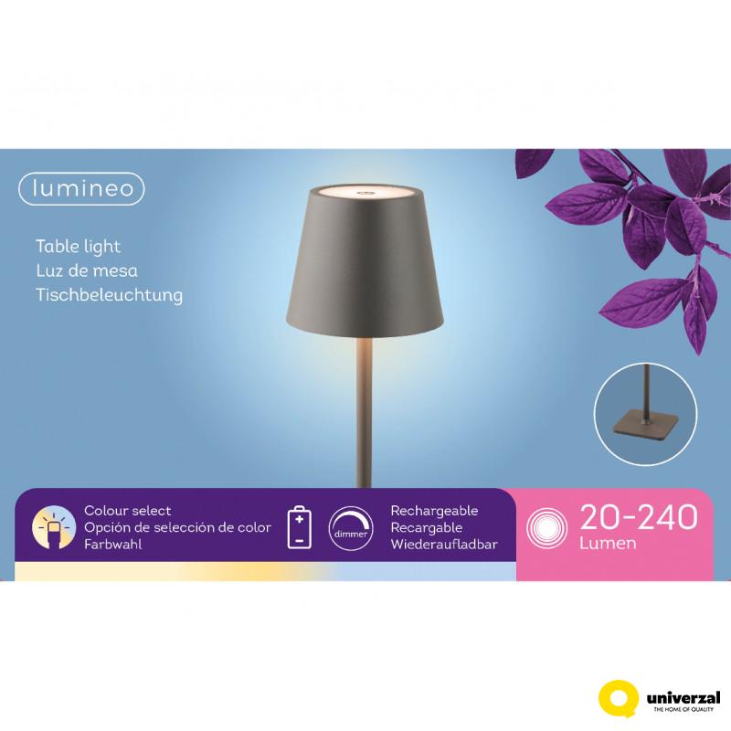 LAMPA METALNA 11X37CM SIVA 488367 
