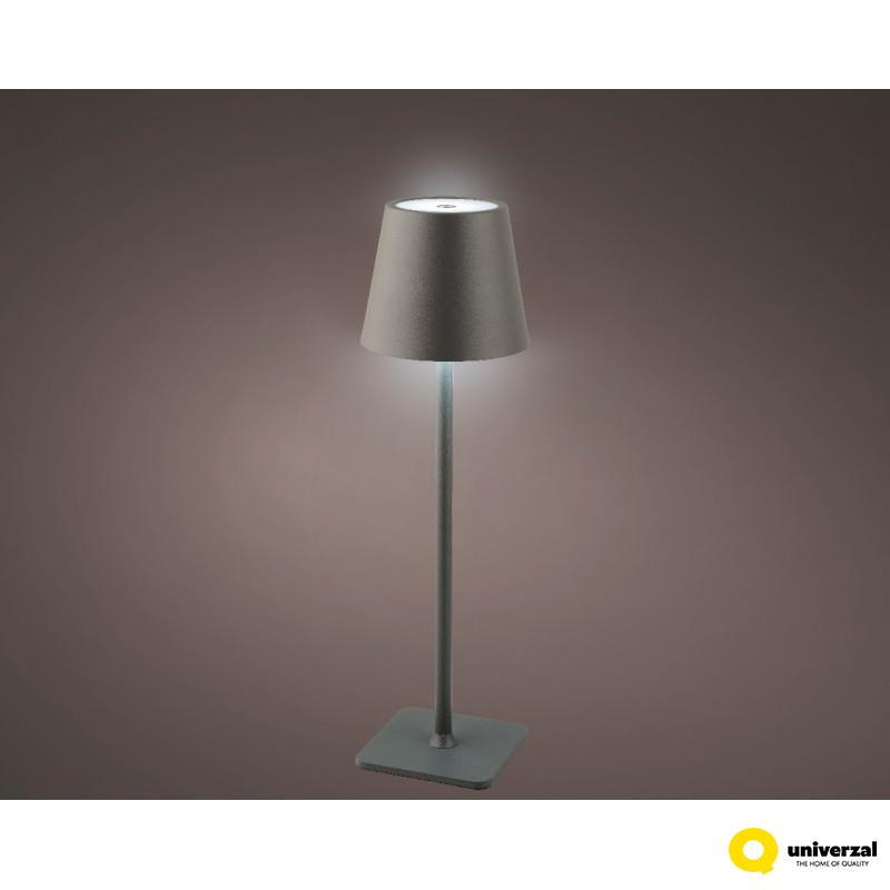 LAMPA METALNA 11X37CM SIVA 488367 