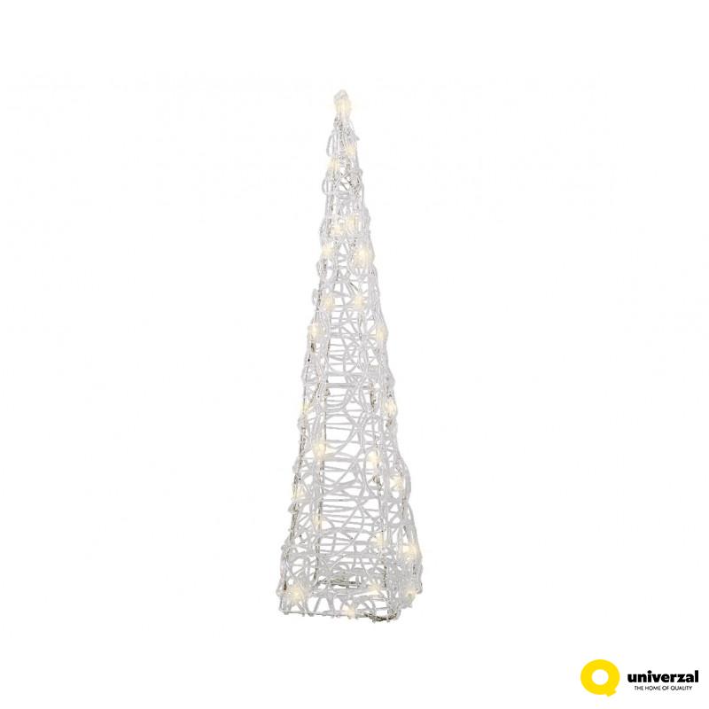 FIGURA NOVOGODIŠNJA SA LED SVETLOM OBLIK KUPE 58CM OUTDOOR 491436 