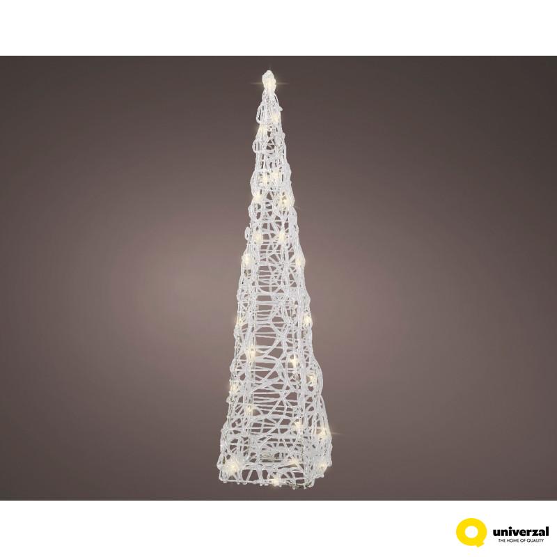FIGURA NOVOGODIŠNJA SA LED SVETLOM OBLIK KUPE 58CM OUTDOOR 491436 