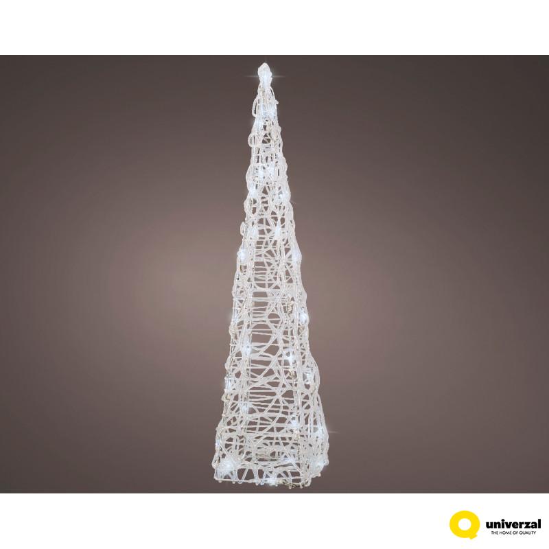 FIGURA NOVOGODIŠNJA SA LED SVETLOM OBLIK KUPE 58CM OUTDOOR 491439 