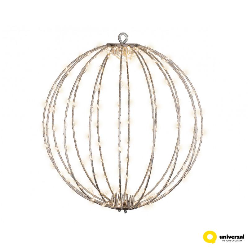 FIGURA NOVOGODIŠNJA LOPTA SA LED SVETLOM 38CM OUTDOOR 491562 