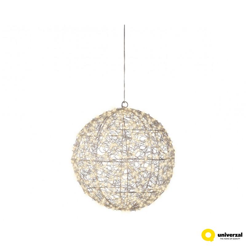 FIGURA NOVOGODIŠNJA LOPTA SA LED SVETLOM 38CM OUTDOOR 491588 