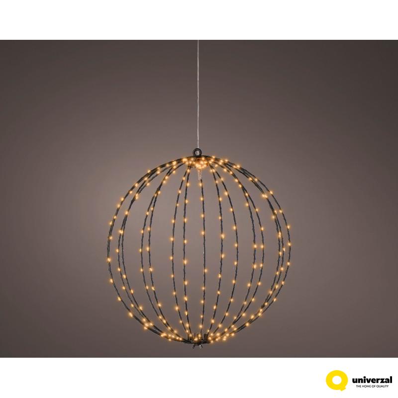 FIGURA NOVOGODIŠNJA LOPTA SA LED SVETLOM 38CM OUTDOOR 491677 