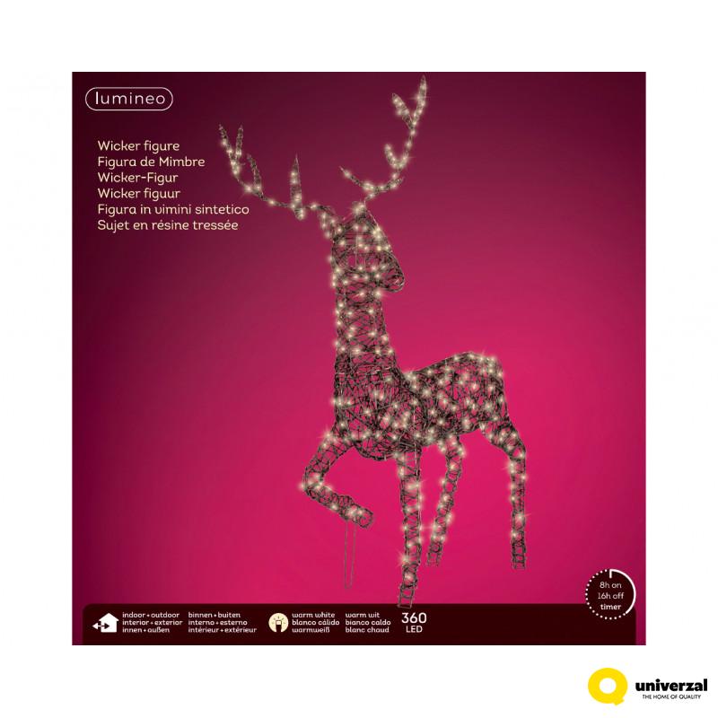 FIGURA NOVOGODIŠNJA IRVAS SA LED SVETLOM 22X65X124CM OUTDOOR 493532 