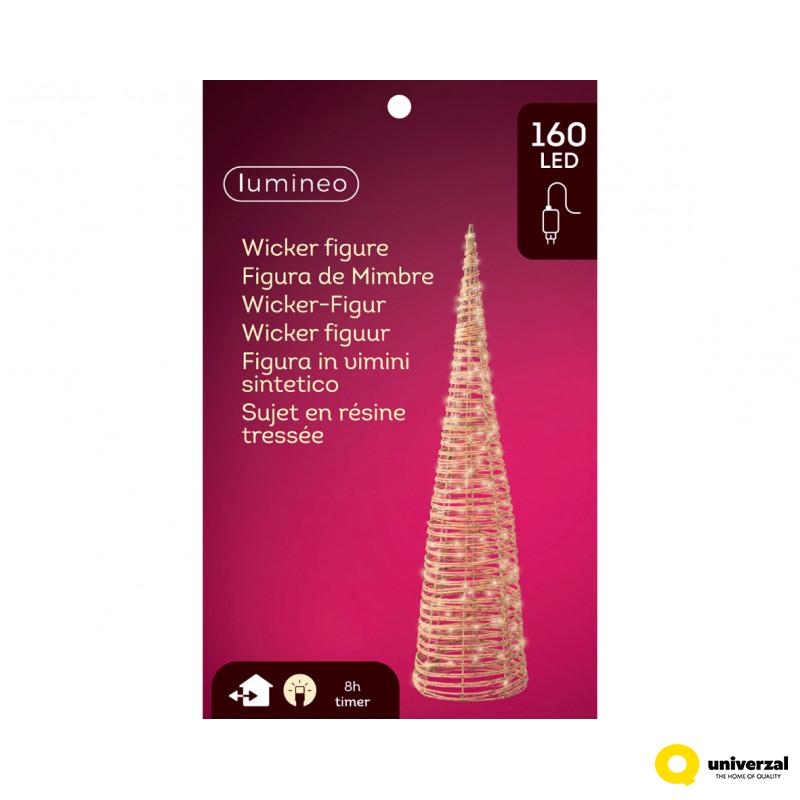 FIGURA NOVOGODIŠNJA DRVO SA LED SVETLOM 90CM OUTDOOR 493687 
