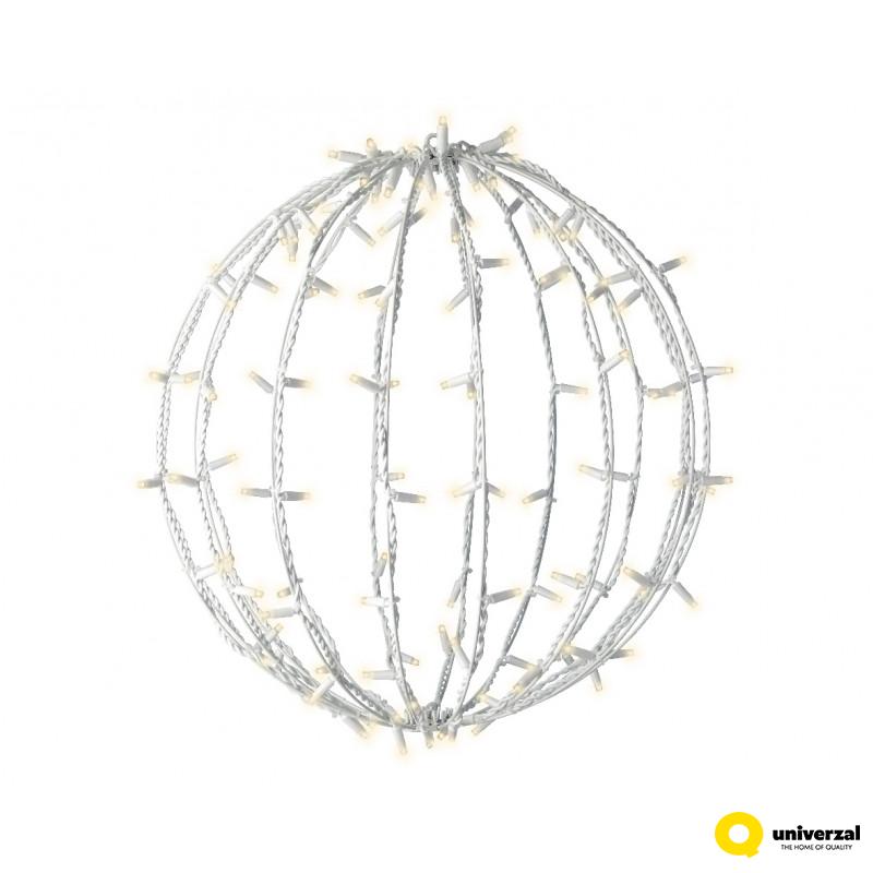 FIGURA NOVOGODIŠNJA LOPTA SA LED SVETLOM 55CM OUTDOOR 493716 