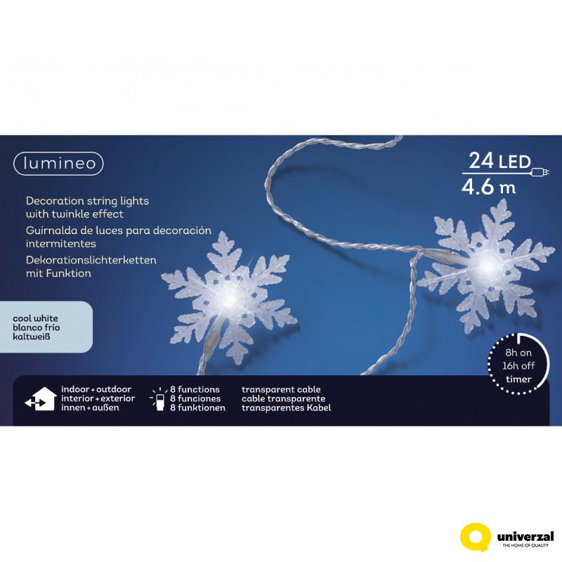 LAMPICE NOVOGODIŠNJE 460CM TRANSPARENT OUTDOOR 495192 