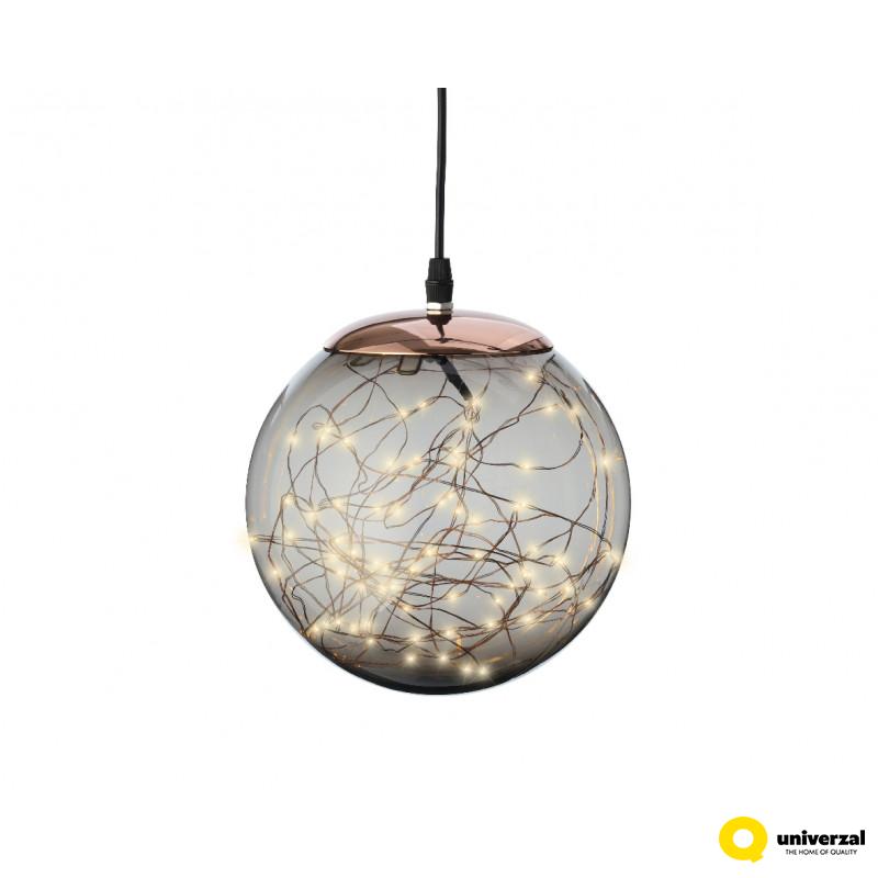 FIGURA NOVOGODIŠNJA LOPTA SA LED SVETLOM 30CM 496665 