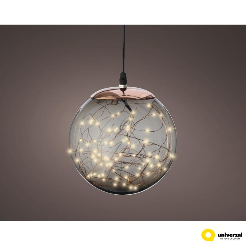 FIGURA NOVOGODIŠNJA LOPTA SA LED SVETLOM 30CM 496665 