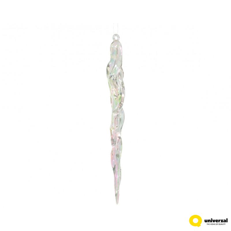 LEDENICA DEKORATIVNA 28.5CM TRANSPARENT 517420 