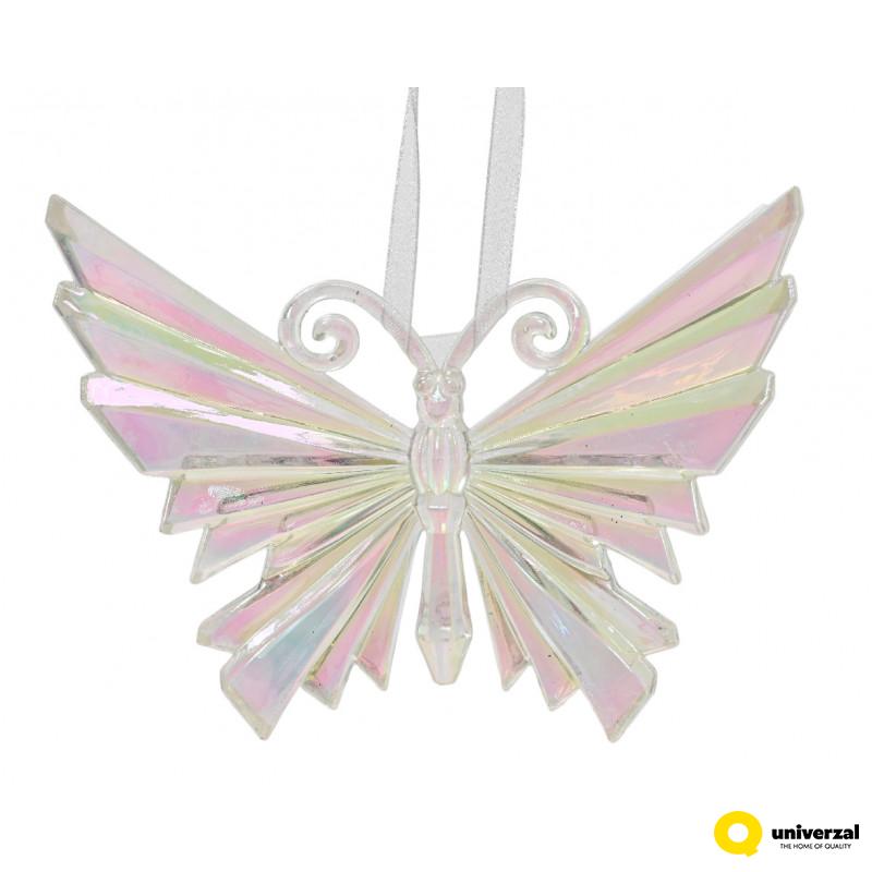 NOVOGODIŠNJI UKRAS 11CM TRANSPARENT 529963 