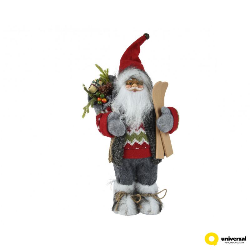 NOVOGODIŠNJA FIGURA DEDA MRAZ 30CM RED 547683 