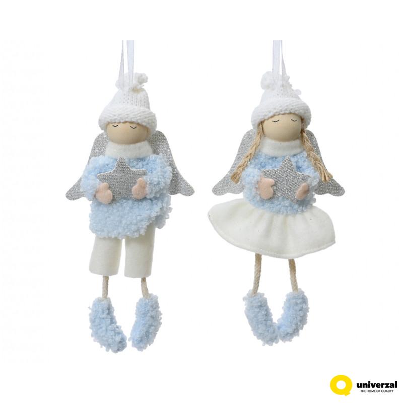 FIGURA NOVOGODIŠNJA 16CM BLUE/WHITE 705597 