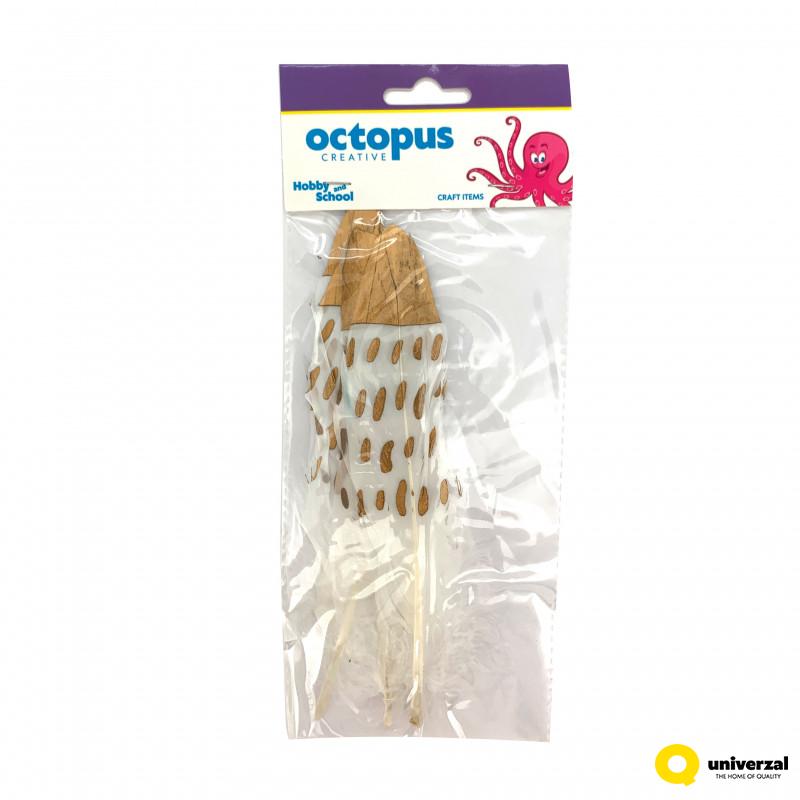 DEKORATIVNO PERJE 13X19mm 5kom UNL-2496 OCTOPUS 