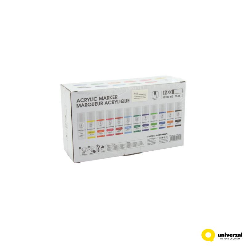 MARKER AKRILNI 12/1 12X60ml SET PA86.12060.A ART RANGER 