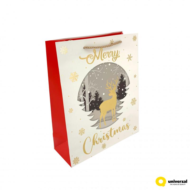 KESA UKRASNA NOVOGODIŠNJA MEDIUM 26X32X10CM 1883-M 