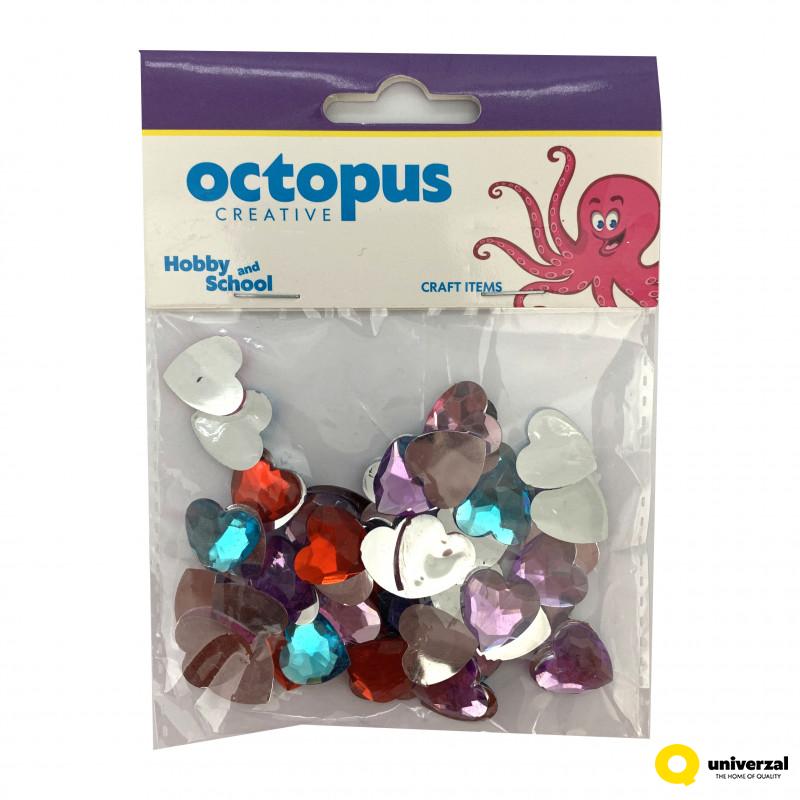 DEKORATIVNI CIRKONI SRCA 16mm 50pcs OCTOPUS UNL-2386 