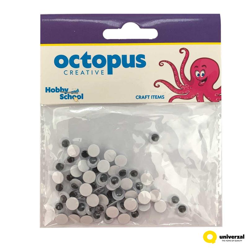 DEKORATIVNE OČI SAMOLEPLJIVE 7mm 70kom OCTOPUS UNL-2390 