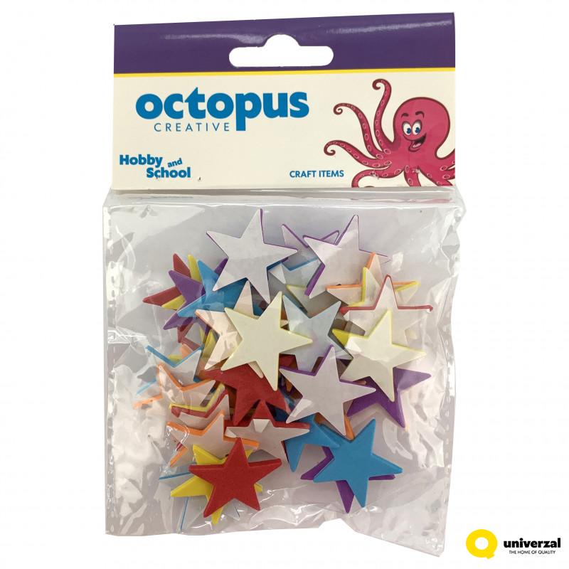 DEKORATIVNE ZVEZDE EVA PENA 40pcs OCTOPUS UNL-2410 