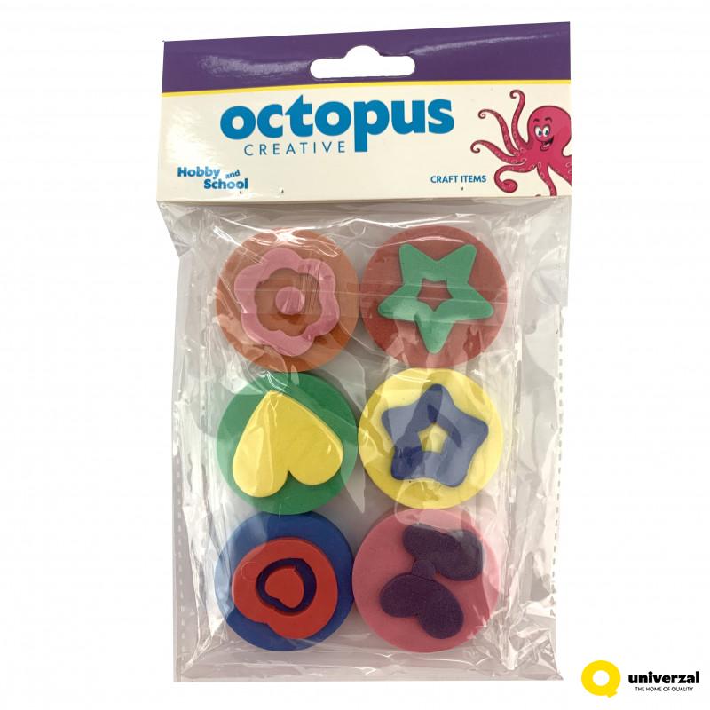 DEKORATIVNI OBLICI EVA PENA 6pcs OCTOPUS UNL-2413 
