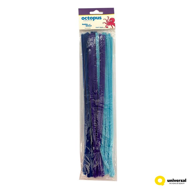 DEKORATIVNE PLIŠ TRAKE 300X6mm 30kom PLAVE UNL-2429 OCTOPUS 