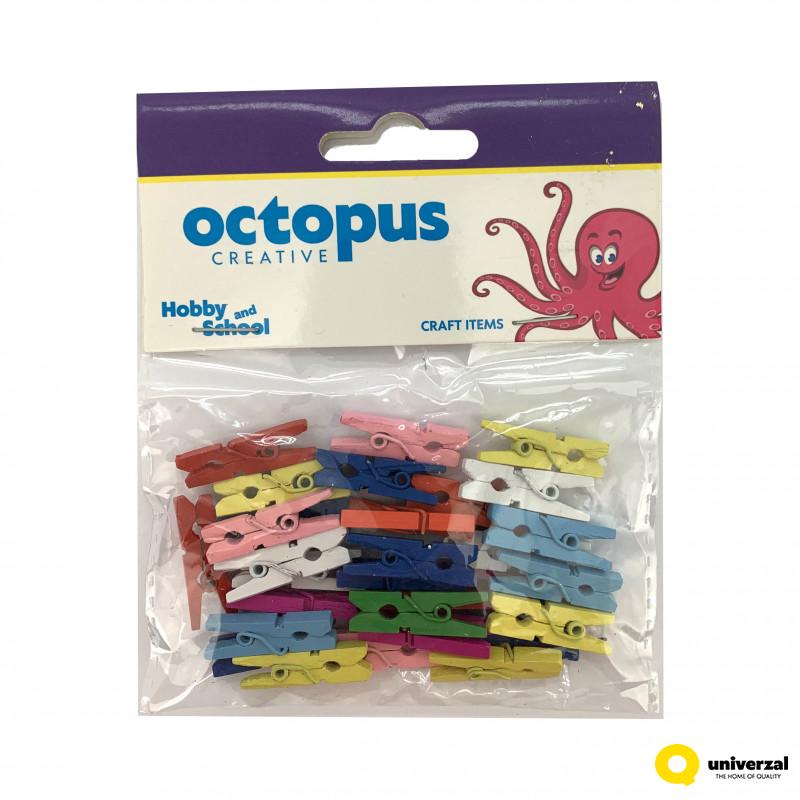 DEKORATIVNE ŠTIPALJKE 30/1 U BOJI 25x4mm UNL-2437 OCTOPUS 