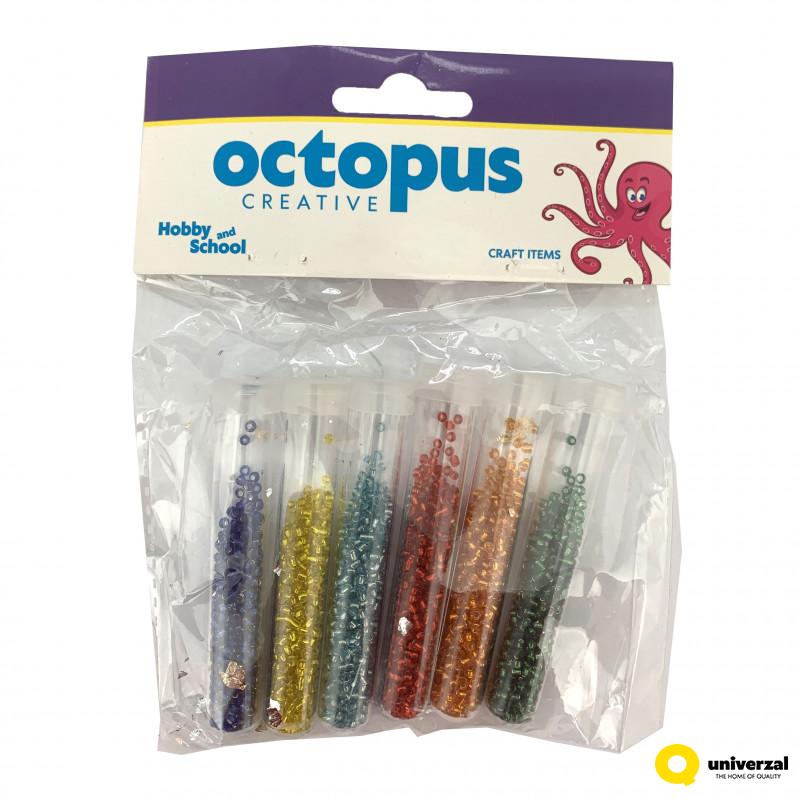 DEKORATIVNE PERLE NEON 6X5g UNL-2440 OCTOPUS 