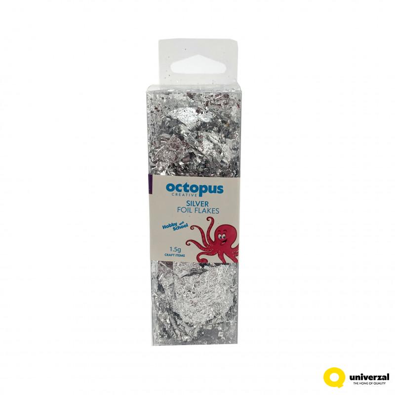 DEKORATIVNE FLEKICE OD FOLIJE SREBRNE 1.5g UNL-2444 OCTOPUS 