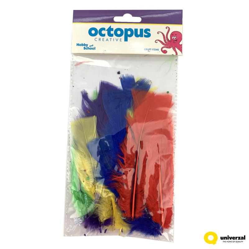 DEKORATIVNO PERJE MIX 10-15cm 12/1 UNL-2453 OCTOPUS 