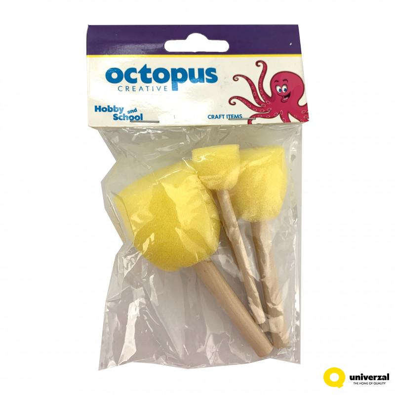 DEKORATIVNI SET ČETKICA SUNDJER 4/1 UNL-2454 OCTOPUS 
