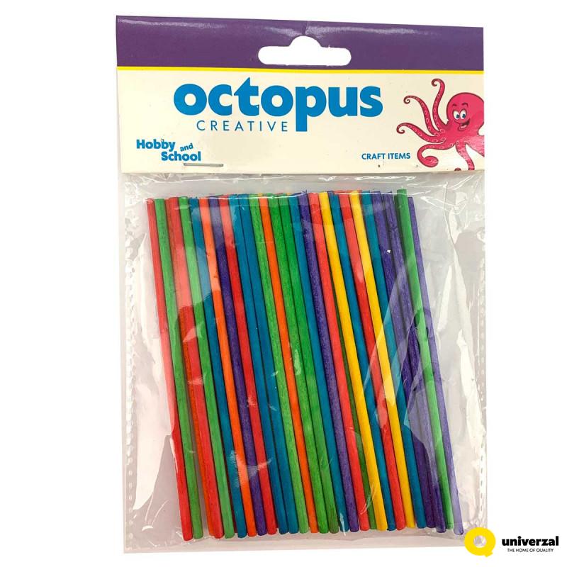 DEKORATIVNI ŠTAPIĆI DRVENI 50/1 110X3mm UNL-2457 OCTOPUS 