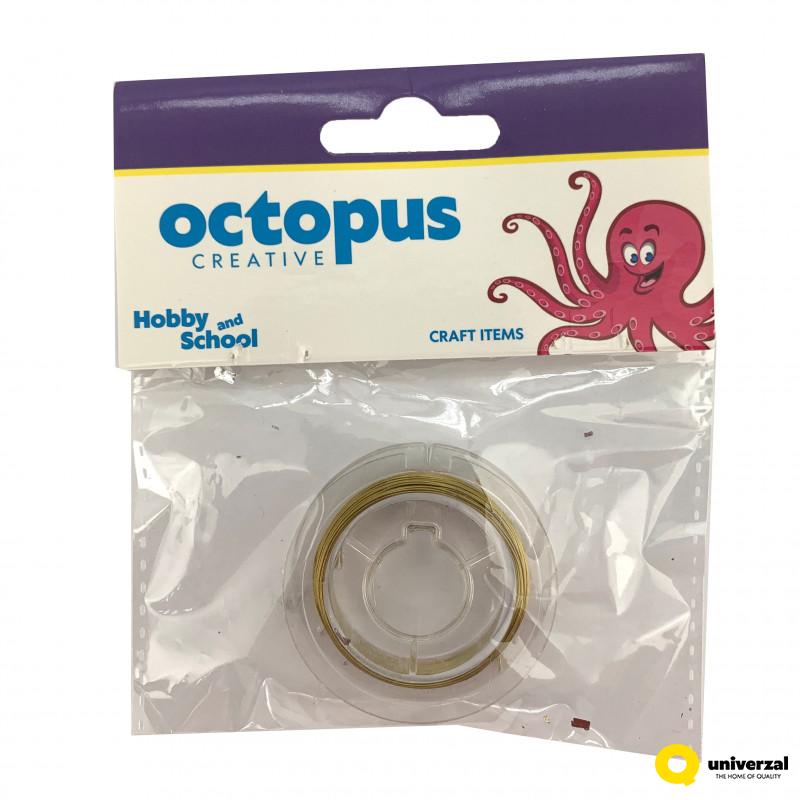 DEKORATIVNA ŽICA 10mX0.4mm ZLATNA UNL-2459 OCTOPUS 