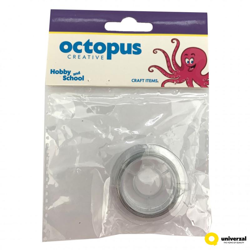 DEKORATIVNA ŽICA 10mX0.4mm SREBRNA UNL-2460 OCTOPUS 