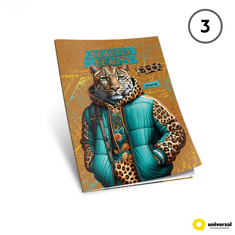 SVESKA A4 SITNI KARO 40L 80g FASHION ANIMALS 