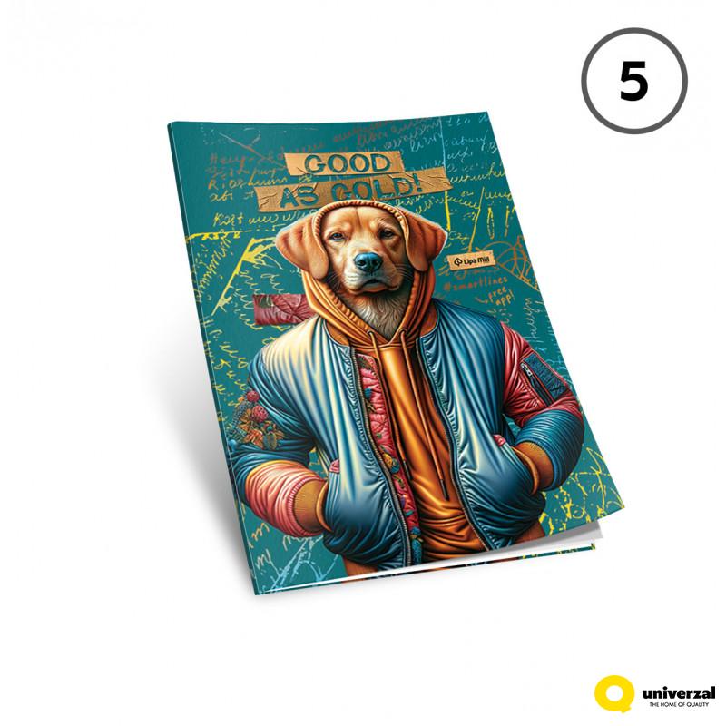 SVESKA A4 SITNI KARO 40L 80g FASHION ANIMALS 