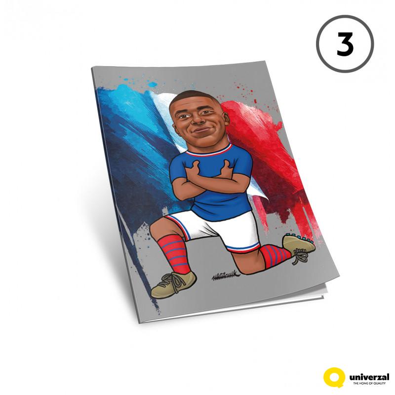 SVESKA A4 DIKTO 40L 80g FOOTBALL ICONS 