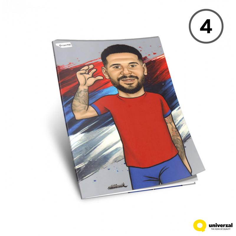 SVESKA A4 DIKTO 40L 80g FOOTBALL ICONS 