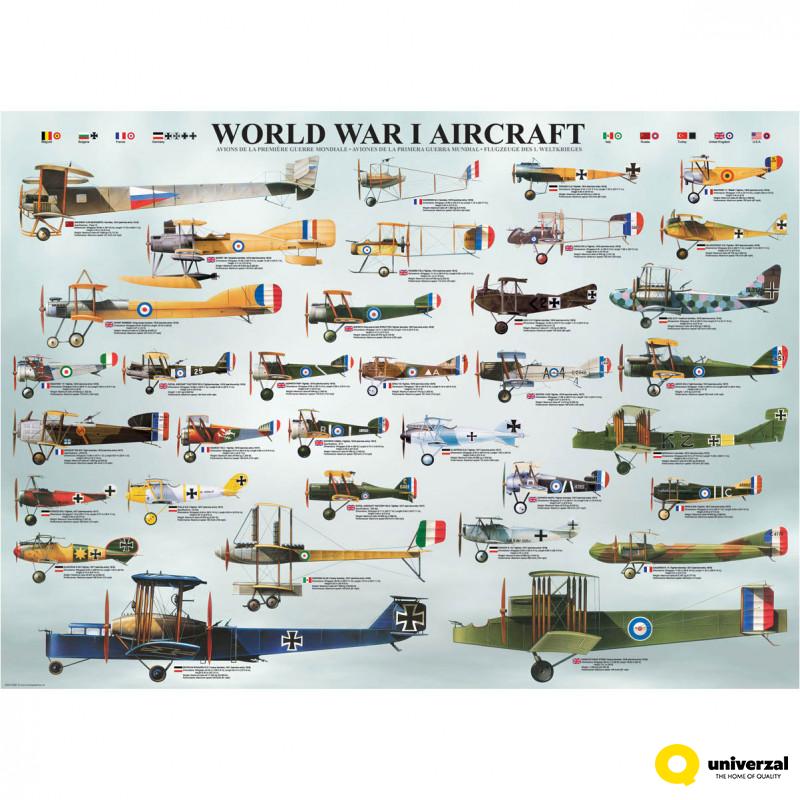 PUZZLE 1000 DELOVA 6000-0087 WORLD WAR I AIRCRAFT 