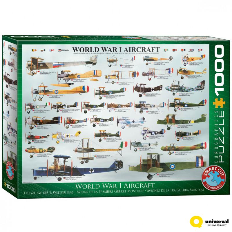 PUZZLE 1000 DELOVA 6000-0087 WORLD WAR I AIRCRAFT 