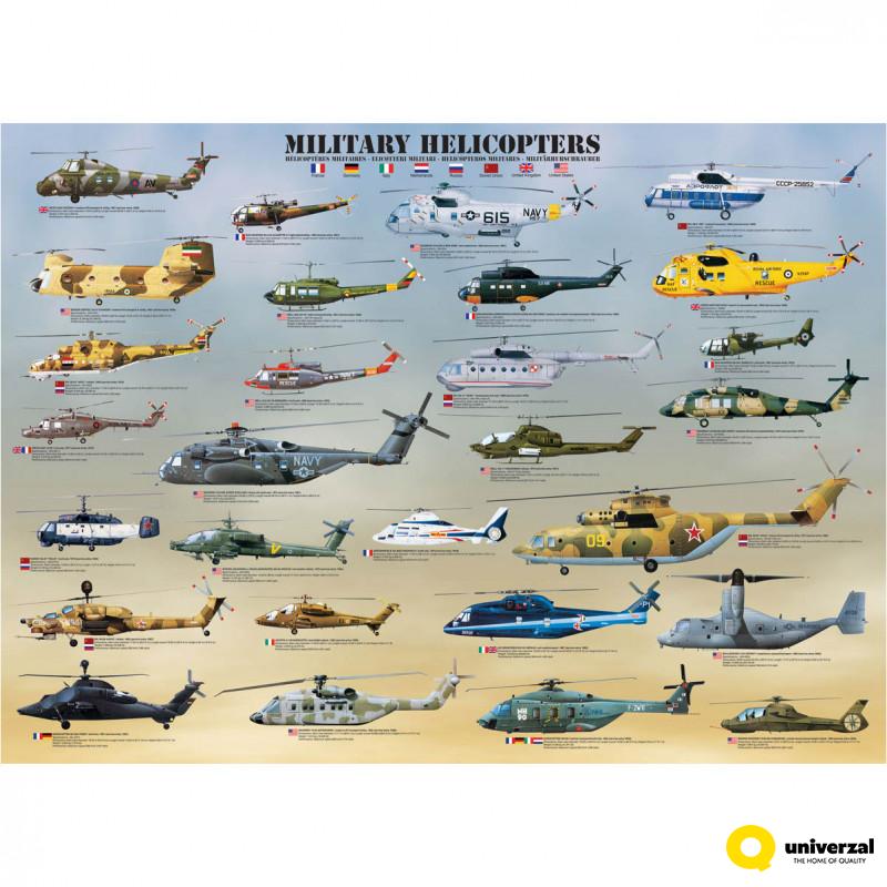 PUZZLE 1000 DELOVA 6000-0088 MILITARY HELICOPTERS 