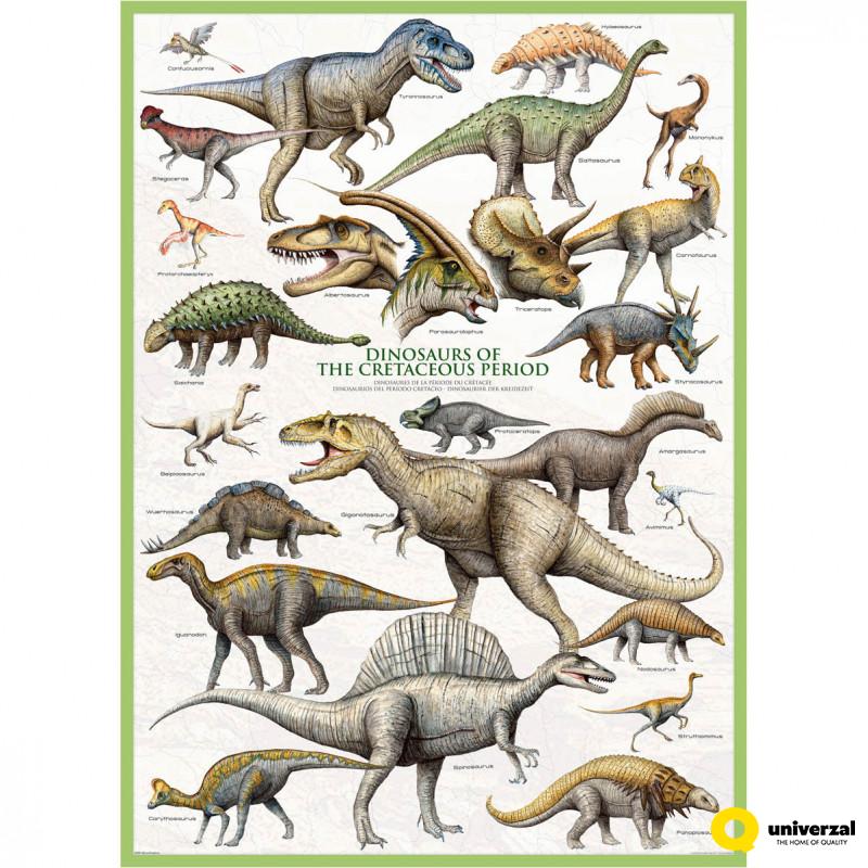 PUZZLE 1000 DELOVA 6000-0098 DINOSAURUS OF CRETACEOUS PERIOD 