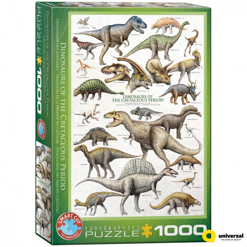 PUZZLE 1000 DELOVA 6000-0098 DINOSAURUS OF CRETACEOUS PERIOD 
