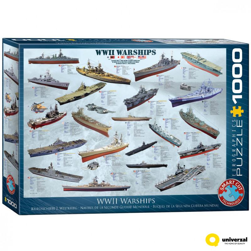 PUZZLE 1000 DELOVA 6000-0133 WW II WARSHIPS 