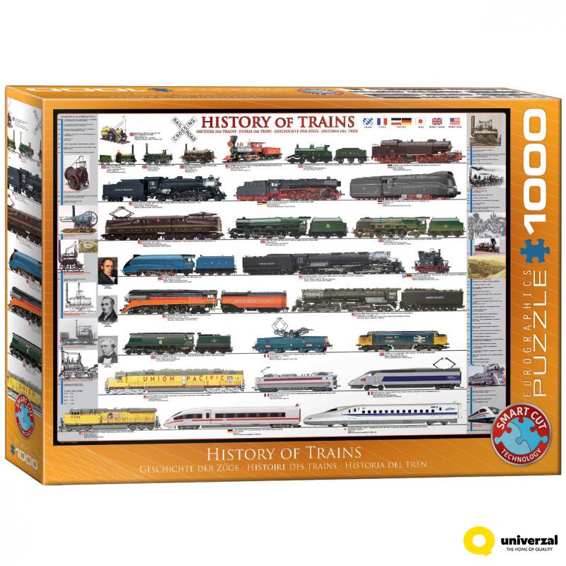 PUZZLE 1000 DELOVA 6000-0251 HISTORY OF TRAINS 