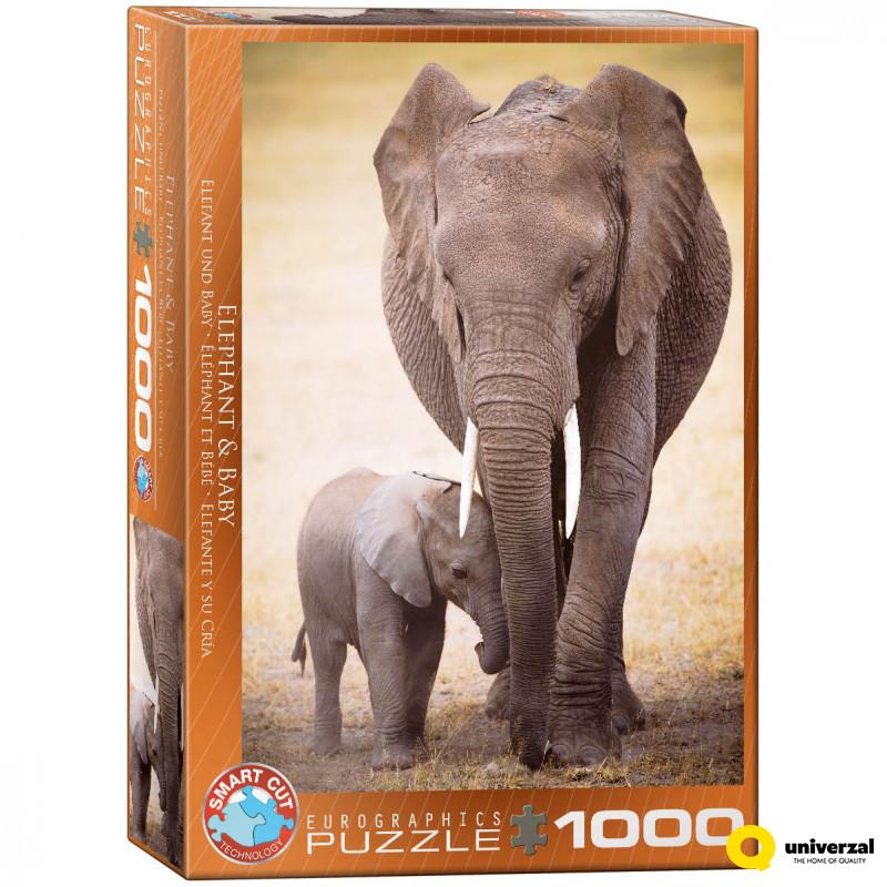 PUZZLE 1000 DELOVA 6000-0270 ELEPHANT & BABY 
