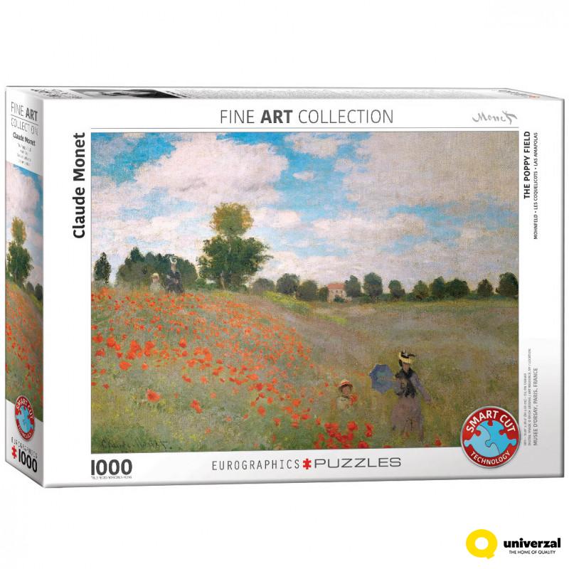PUZZLE 1000 DELOVA 6000-0826 THE POPPY FIELD BY MONET 