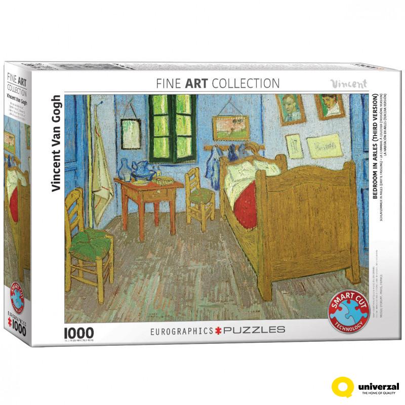PUZZLE 1000 DELOVA 6000-0838 BEDROOM IN ARLES BY VAN GOGH 