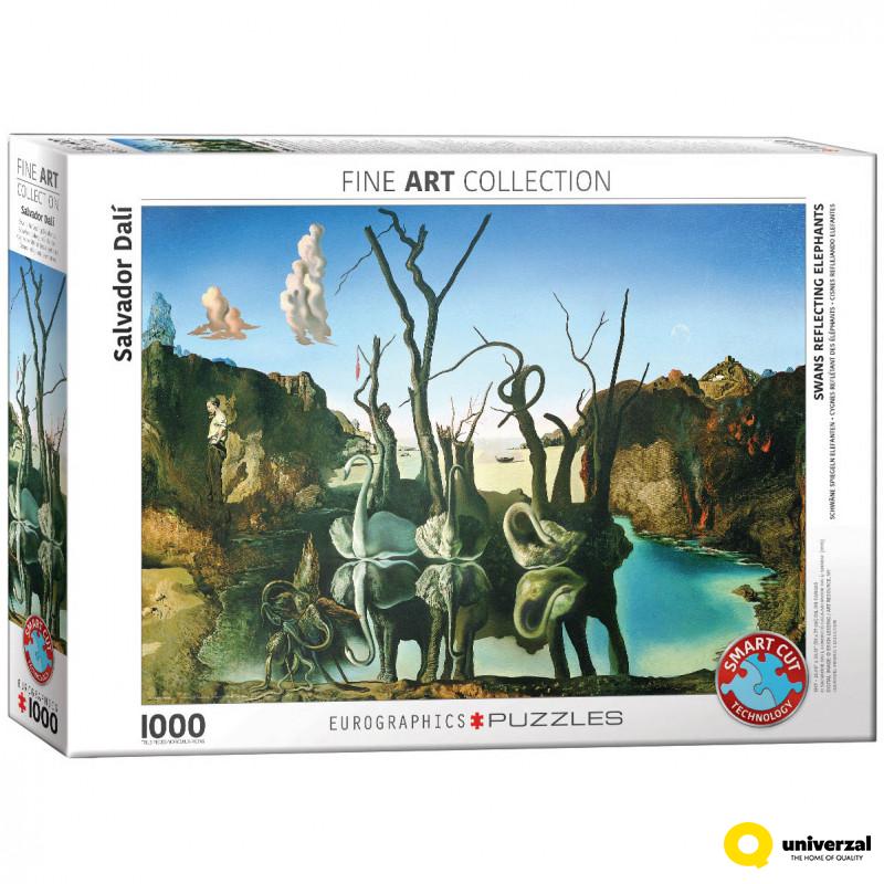 PUZZLE 1000 DELOVA 6000-0846 SWANS REFLECTING ELEPHANTS 