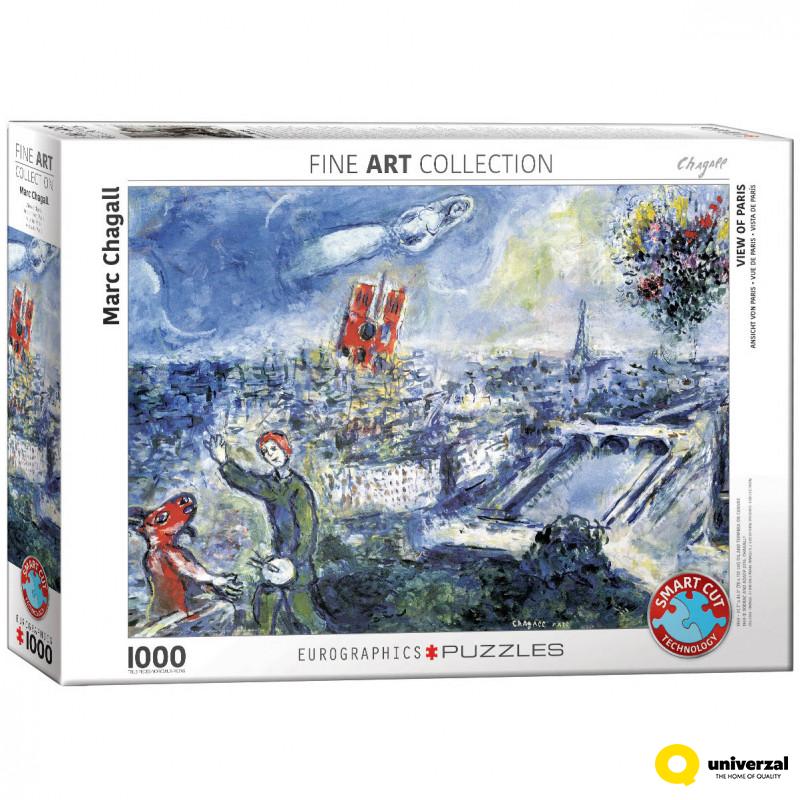PUZZLE 1000 DELOVA 6000-0850 LE BOUQUET DE PARIS BY CHAGALL 